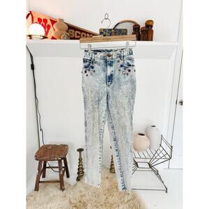 Vintage Cap Ferrat Bedazzled 80's Denim Jeans Size 5